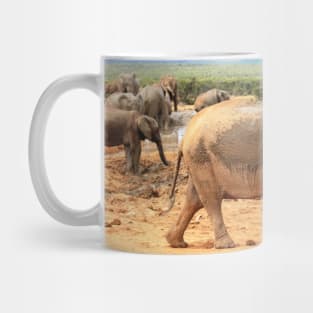 African Wildlife Photography Elephant Cameo Mug